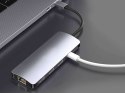 Alogy Adapter Alogy HUB 9w1 HDMI 4K RJ45 USB-C PD 3xUSB AV SD/TF/microSD