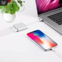 Alogy Adapter HUB 3w1 Alogy przejściówka USB-C 3.0 HDMI USB-A Srebrny