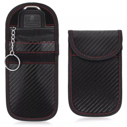 Alogy Antykradzieżowe etui na klucze Alogy pokrowiec blokujący sygnał 14x9.5cm