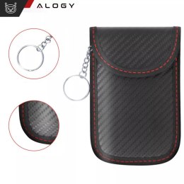 Alogy Antykradzieżowe etui na klucze Alogy pokrowiec blokujący sygnał 14x9.5cm