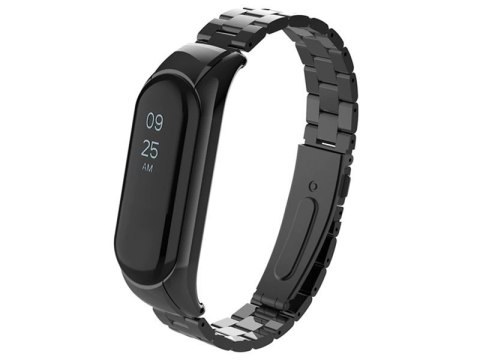 Alogy Bransoleta Alogy Stainless Steel do Xiaomi Mi Band 5 Czarna Alogy Bransoleta Alogy Stainless Steel do Xiaomi Mi Band 5 Czarna