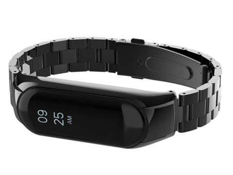 Alogy Bransoleta Alogy Stainless Steel do Xiaomi Mi Band 5 Czarna Alogy Bransoleta Alogy Stainless Steel do Xiaomi Mi Band 5 Czarna