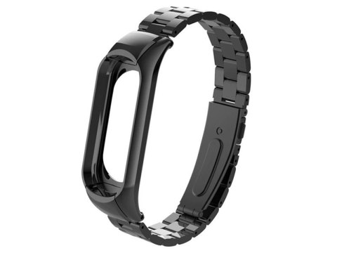 Alogy Bransoleta Alogy Stainless Steel do Xiaomi Mi Band 5 Czarna Alogy Bransoleta Alogy Stainless Steel do Xiaomi Mi Band 5 Czarna