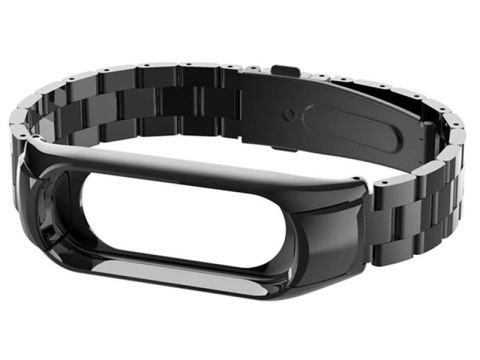 Alogy Bransoleta Alogy Stainless Steel do Xiaomi Mi Band 5 Czarna Alogy Bransoleta Alogy Stainless Steel do Xiaomi Mi Band 5 Czarna