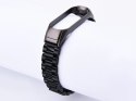 Alogy Bransoleta Alogy Stainless Steel do Xiaomi Mi Band 5 Czarna