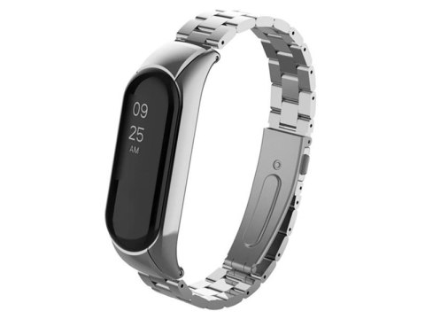 Alogy Bransoleta Alogy Stainless Steel do Xiaomi Mi Band 5 Srebrna Alogy Bransoleta Alogy Stainless Steel do Xiaomi Mi Band 5 Srebrna