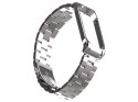 Alogy Bransoleta Alogy Stainless Steel do Xiaomi Mi Band 5 Srebrna
