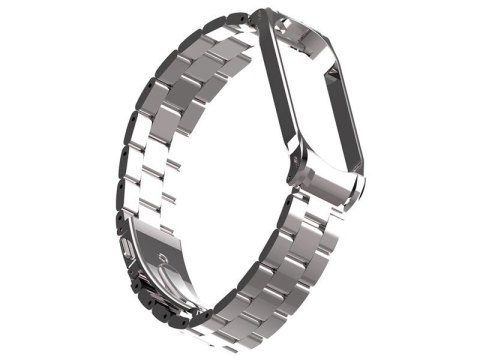 Alogy Bransoleta Alogy Stainless Steel do Xiaomi Mi Band 5 Srebrna Alogy Bransoleta Alogy Stainless Steel do Xiaomi Mi Band 5 Srebrna