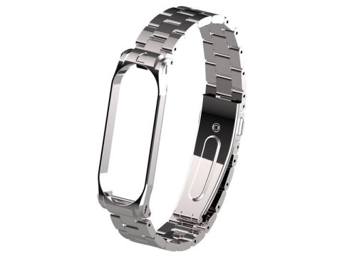 Alogy Bransoleta Alogy Stainless Steel do Xiaomi Mi Band 5 Srebrna Alogy Bransoleta Alogy Stainless Steel do Xiaomi Mi Band 5 Srebrna