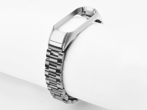 Alogy Bransoleta Alogy Stainless Steel do Xiaomi Mi Band 5 Srebrna Alogy Bransoleta Alogy Stainless Steel do Xiaomi Mi Band 5 Srebrna