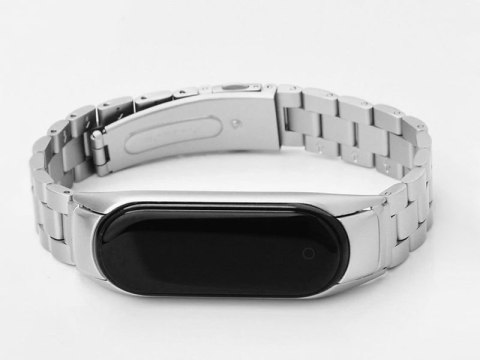 Alogy Bransoleta Alogy Stainless Steel do Xiaomi Mi Band 5 Srebrna Alogy Bransoleta Alogy Stainless Steel do Xiaomi Mi Band 5 Srebrna