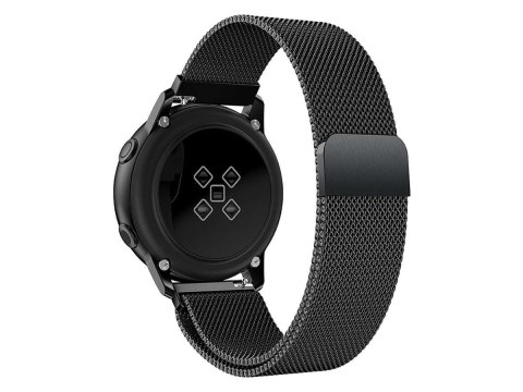 Alogy Bransoleta Milanese pasek Alogy stal nierdzewna do smartwatcha 22mm Czarna Alogy Bransoleta Milanese pasek Alogy stal nierdzewna do smartwatcha 22mm Czarna