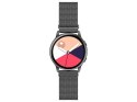 Alogy Bransoleta Milanese pasek Alogy stal nierdzewna do smartwatcha 22mm Czarna