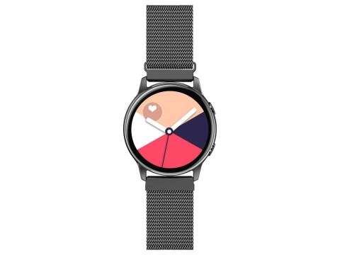 Alogy Bransoleta Milanese pasek Alogy stal nierdzewna do smartwatcha 22mm Czarna Alogy Bransoleta Milanese pasek Alogy stal nierdzewna do smartwatcha 22mm Czarna