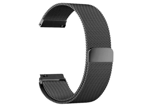 Alogy Bransoleta Milanese pasek Alogy stal nierdzewna do smartwatcha 22mm Czarna Alogy Bransoleta Milanese pasek Alogy stal nierdzewna do smartwatcha 22mm Czarna