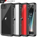 Alogy Etui wodoodporne do Apple iPhone 7/8/SE 2022/2020 360 Alogy Pancerne Armor IP68 ze smyczką Czarne