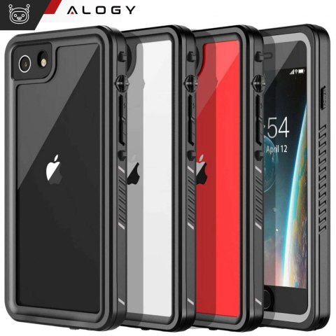 Alogy Etui wodoodporne do Apple iPhone 7/8/SE 2022/2020 360 Alogy Pancerne Armor IP68 ze smyczką Czarne Alogy Etui wodoodporne do Apple iPhone 7/8/SE 2022/2020 360 Alogy Pancerne Armor IP68 ze smyczką Czarne