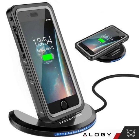 Alogy Etui wodoodporne do Apple iPhone 7/8/SE 2022/2020 360 Alogy Pancerne Armor IP68 ze smyczką Czarne Alogy Etui wodoodporne do Apple iPhone 7/8/SE 2022/2020 360 Alogy Pancerne Armor IP68 ze smyczką Czarne