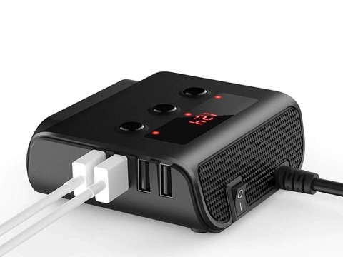 Alogy Rozdzielacz adapter samochodowy Alogy HUB do zapalniczki 12V-24V Alogy Rozdzielacz adapter samochodowy Alogy HUB do zapalniczki 12V-24V