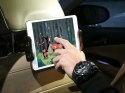 Alogy Uchwyt samochodowy na zagłówek Alogy do tabletu telefonu Czerwony