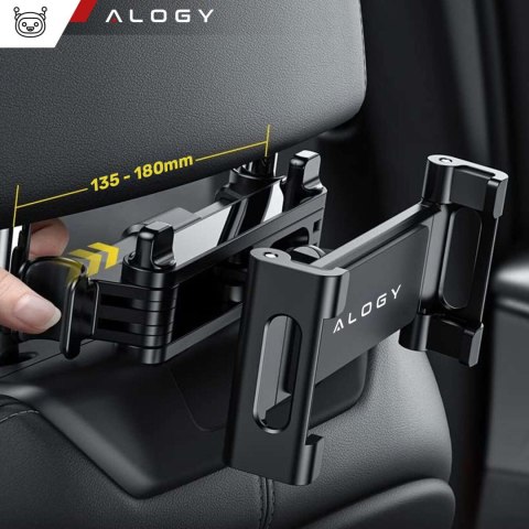 Alogy Uchwyt samochodowy na zagłówek auta samochodu na telefon tablet nintendo 4-11 cal Alogy Czarny Alogy Uchwyt samochodowy na zagłówek auta samochodu na telefon tablet nintendo 4-11 cal Alogy Czarny