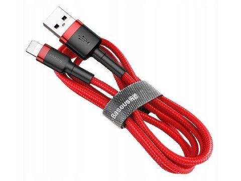 Baseus Kabel 2m Baseus Keviar USB Lightning do iPhone iPad iPod 1.5A Czerwony Baseus Kabel 2m Baseus Keviar USB Lightning do iPhone iPad iPod 1.5A Czerwony
