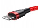 Baseus Kabel 2m Baseus Keviar USB Lightning do iPhone iPad iPod 1.5A Czerwony