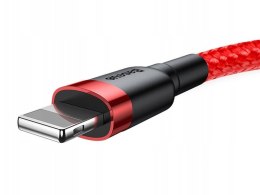 Baseus Kabel 2m Baseus Keviar USB Lightning do iPhone iPad iPod 1.5A Czerwony