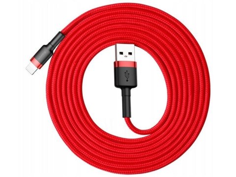 Baseus Kabel 2m Baseus Keviar USB Lightning do iPhone iPad iPod 1.5A Czerwony Baseus Kabel 2m Baseus Keviar USB Lightning do iPhone iPad iPod 1.5A Czerwony