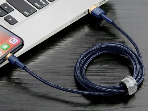 Baseus Kabel 2m Baseus Keviar USB Lightning do iPhone iPad iPod 1.5A Granatowy Baseus Kabel 2m Baseus Keviar USB Lightning do iPhone iPad iPod 1.5A Granatowy