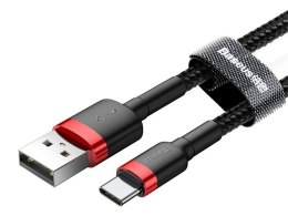 Baseus Kabel 3m Baseus Cafule USB-C Type C 2A Czarno-czerwony