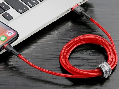 Baseus Kabel 3m Baseus Cafule USB Lightning do iPhone iPad iPod 2A Czerwony Baseus Kabel 3m Baseus Cafule USB Lightning do iPhone iPad iPod 2A Czerwony