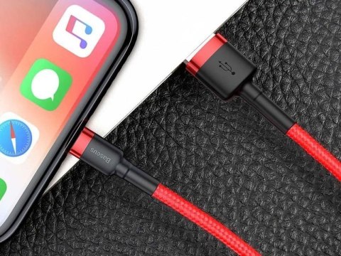 Baseus Kabel 3m Baseus Cafule USB Lightning do iPhone iPad iPod 2A Czerwony Baseus Kabel 3m Baseus Cafule USB Lightning do iPhone iPad iPod 2A Czerwony
