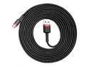 Baseus Kabel 3m Baseus Cafule wytrzymały przewód nylon micro USB 2A Czerwony