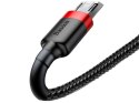 Baseus Kabel 3m Baseus Cafule wytrzymały przewód nylon micro USB 2A Czerwony