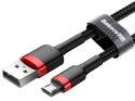 Baseus Kabel 3m Baseus Cafule wytrzymały przewód nylon micro USB 2A Czerwony