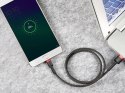 Baseus Kabel 3m Baseus Cafule wytrzymały przewód nylon micro USB 2A Czerwony