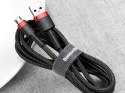 Baseus Kabel 3m Baseus Cafule wytrzymały przewód nylon micro USB 2A Czerwony