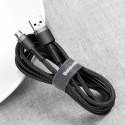 Baseus Kabel 3m Baseus Cafule wytrzymały przewód nylon micro USB 2A Szary