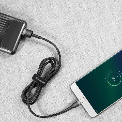 Baseus Kabel 3m Baseus Cafule wytrzymały przewód nylon micro USB 2A Szary Baseus Kabel 3m Baseus Cafule wytrzymały przewód nylon micro USB 2A Szary