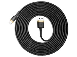 Baseus Kabel Baseus Cafule USB Lightning do iPhone iPad iPod 2A 3m Złoty