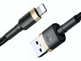 Baseus Kabel Baseus Cafule USB Lightning do iPhone iPad iPod 2A 3m Złoty