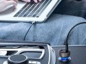 Baseus Ładowarka samochodowa Baseus USB /USB-C Type-C LED 65W QC PPS Szara