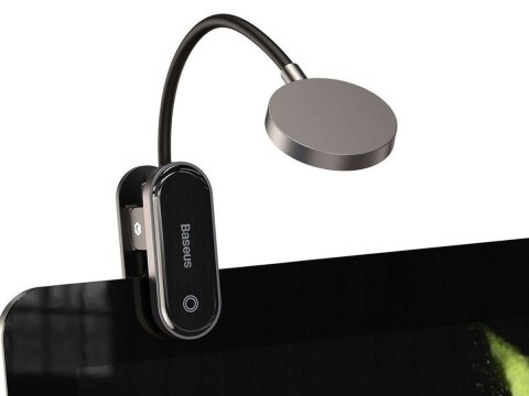 Baseus Lampka biurkowa nocna LED Baseus bezprzewodowa z klipsem szara Baseus Lampka biurkowa nocna LED Baseus bezprzewodowa z klipsem szara