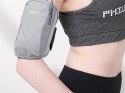 Rock Rock saszetka opaska sportowa do biegania na ramię armband Szara