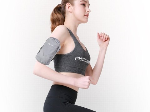 Rock Rock saszetka opaska sportowa do biegania na ramię armband Szara Rock Rock saszetka opaska sportowa do biegania na ramię armband Szara