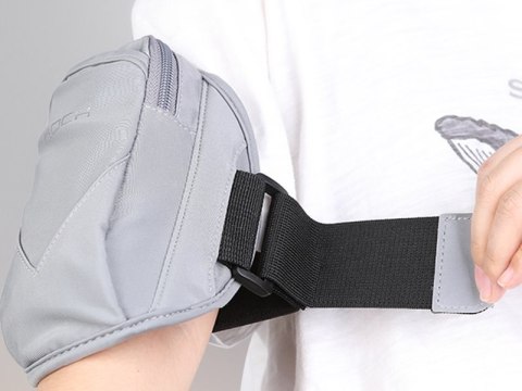 Rock Rock saszetka opaska sportowa do biegania na ramię armband Szara Rock Rock saszetka opaska sportowa do biegania na ramię armband Szara