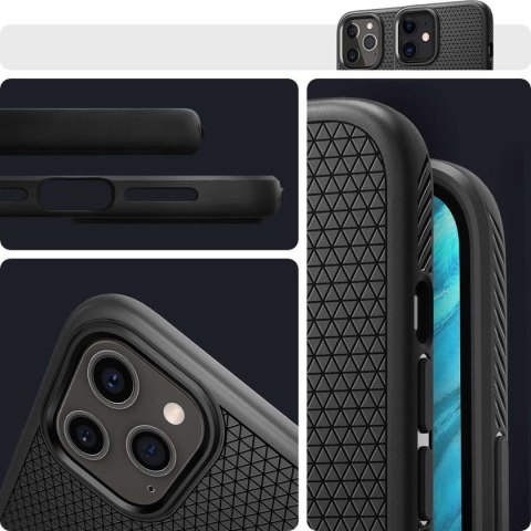 Spigen Etui Spigen Liquid Air do Apple iPhone 12/ 12 Pro 6.1 Matte Black Spigen Etui Spigen Liquid Air do Apple iPhone 12/ 12 Pro 6.1 Matte Black