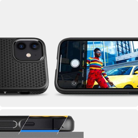Spigen Etui Spigen Liquid Air do Apple iPhone 12 Mini 5.4 Matte Black Spigen Etui Spigen Liquid Air do Apple iPhone 12 Mini 5.4 Matte Black