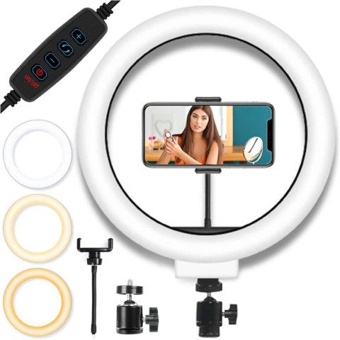 Alogy Lampa pierścieniowa fotograficzna Alogy Ring A33 do zdjęć makijażu Alogy Lampa pierścieniowa fotograficzna Alogy Ring A33 do zdjęć makijażu